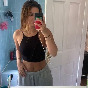 Urban outfitters backless black top